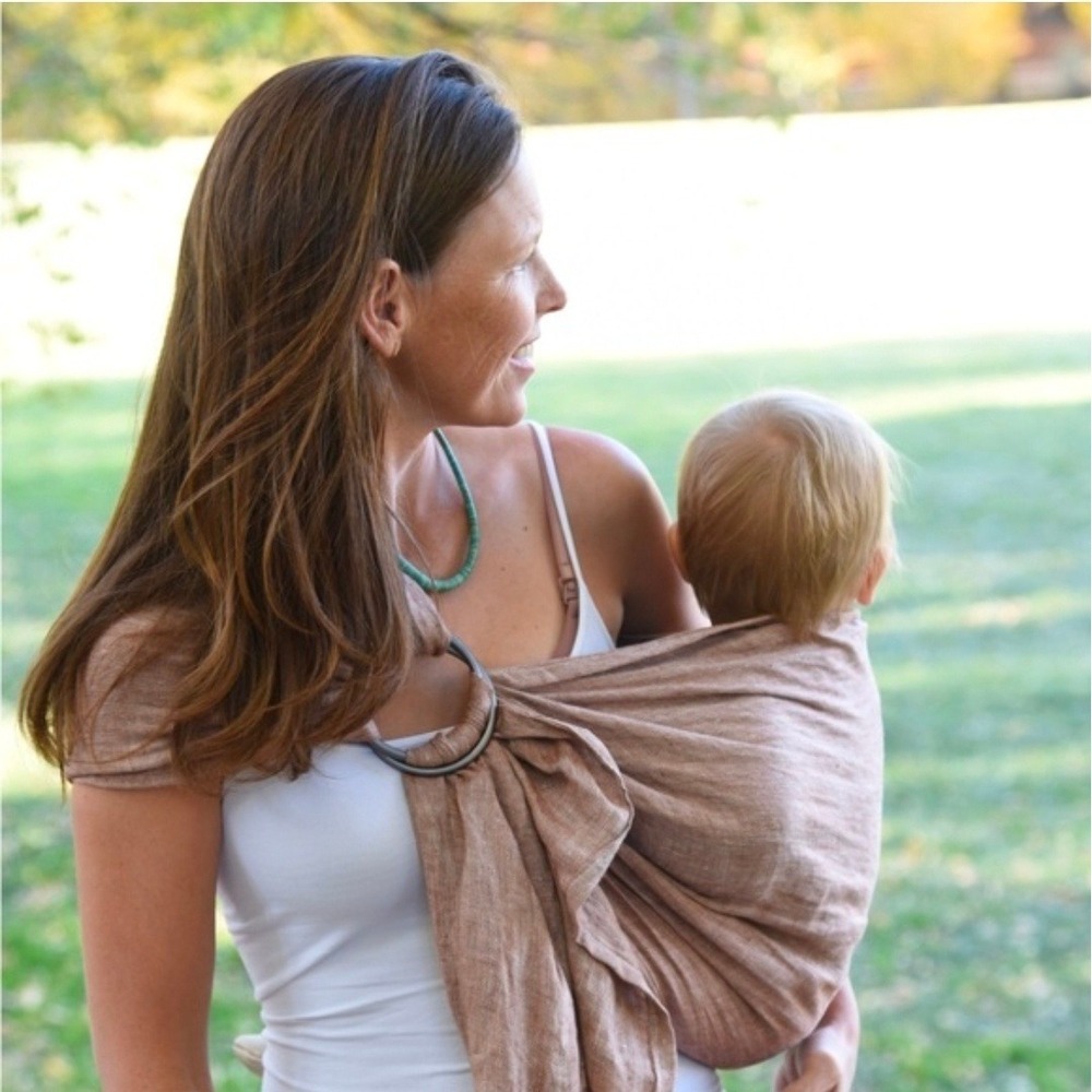 Mebien child/baby wrap100% Turkish Cotton Muslin Pink Grey Reversible